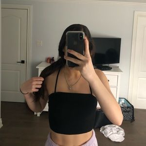 Garage corset looking crop top